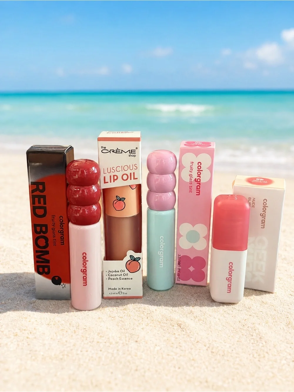 Luscious Lip Oil Set in Pink and Red